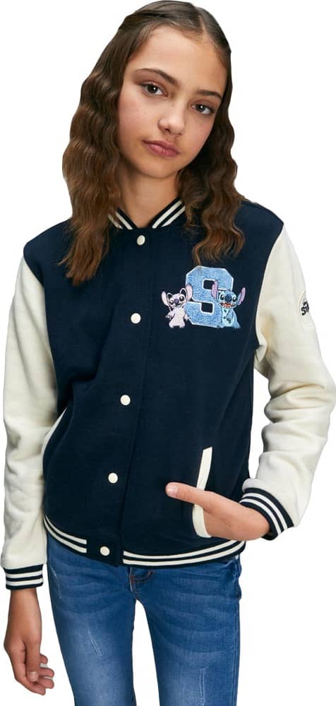 SUDADERA BEISBOLERA STITCH