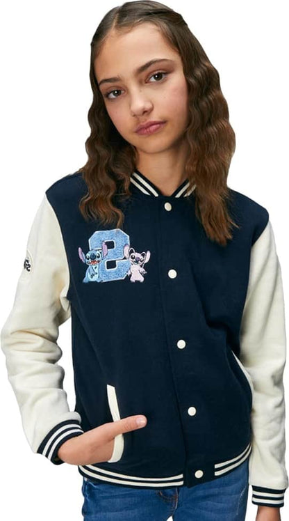 SUDADERA BEISBOLERA STITCH