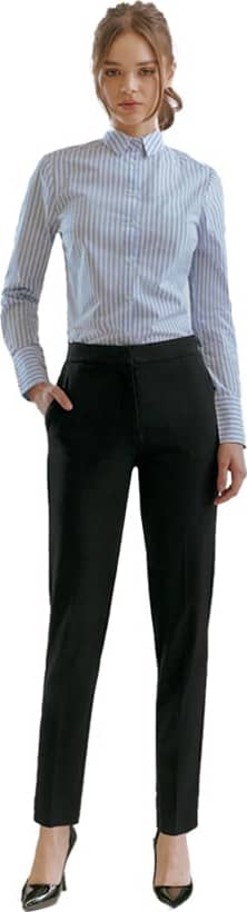 PANTALON DE VESTIR CORTE RECTO CINTURA REGULAR