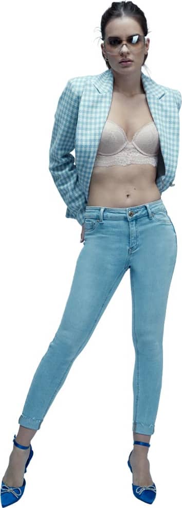 JEANS SÚPER SKINNY CINTURA REGULAR