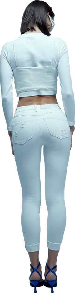 JEANS SUPER SKINNY CINTURA ALTA