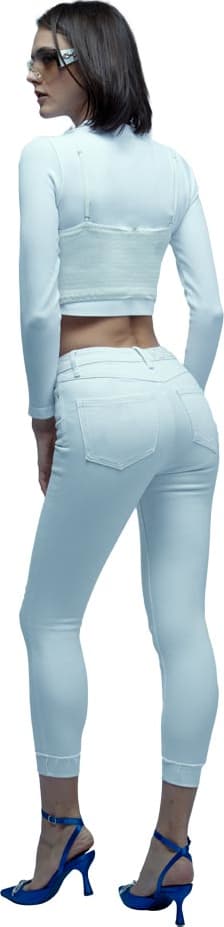 JEANS SUPER SKINNY CINTURA ALTA