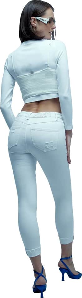 JEANS SUPER SKINNY CINTURA ALTA