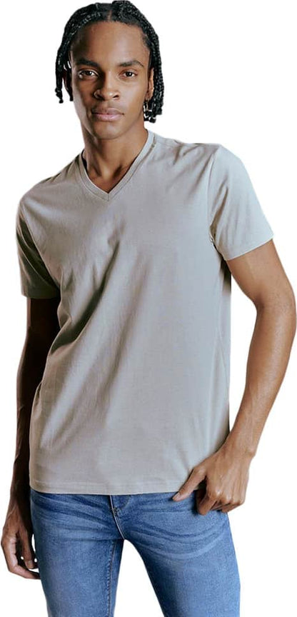 PLAYERA BASICA MANGA CORTA CUELLO V
