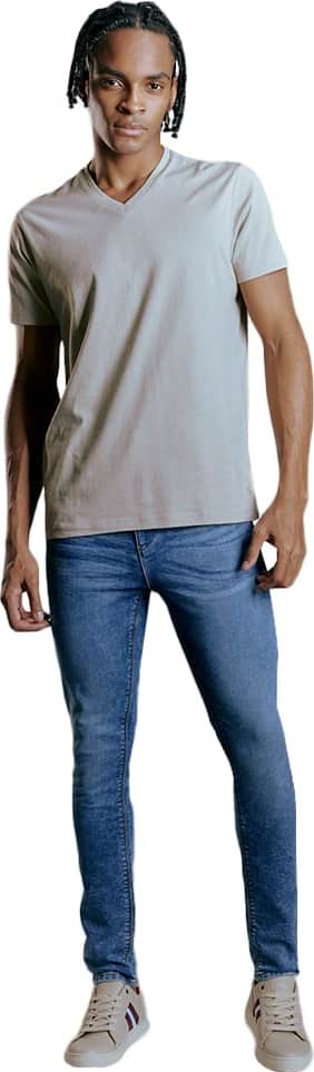 PLAYERA BASICA MANGA CORTA CUELLO V