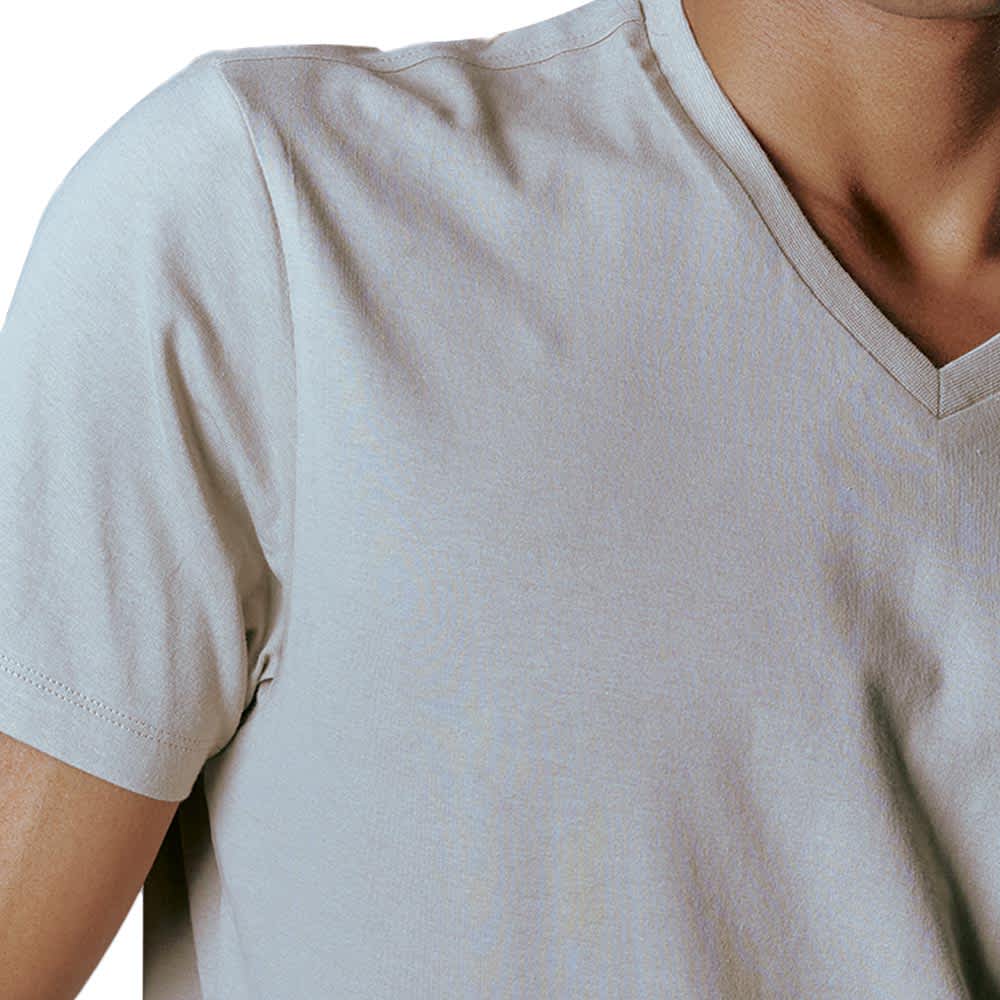 PLAYERA BASICA MANGA CORTA CUELLO V