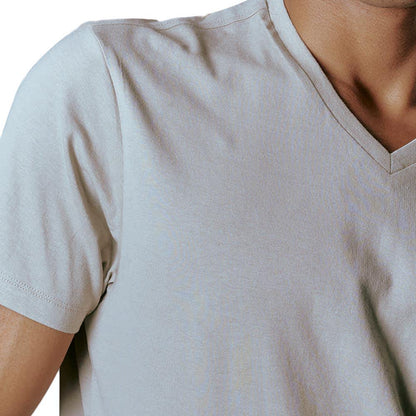 PLAYERA BASICA MANGA CORTA CUELLO V