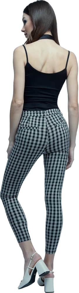 PANTALÓN CASUAL CORTE SKINNY CINTURA ALTA