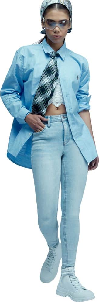 JEANS SÚPER SKINNY CINTURA ALTA