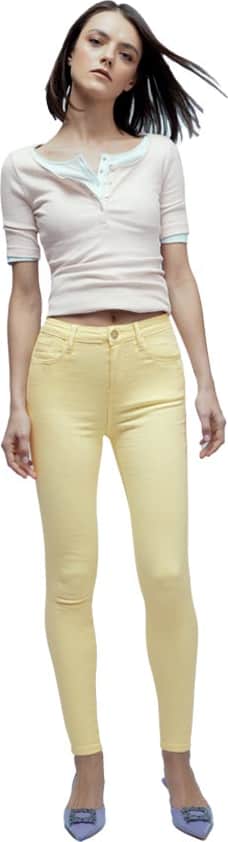 JEANS SKINNY CINTURA ALTA