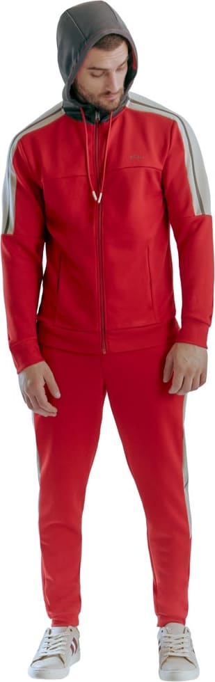 SUDADERA DE MODA C/COMBINACION Y CAPUCHA