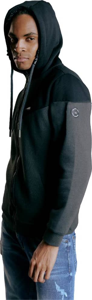 SUDADERA BASICA C/CIERRE CON CAPUCHA