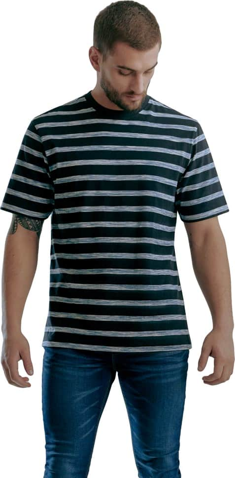 PLAYERA DE MODA A RAYAS CUELLO REDONDO