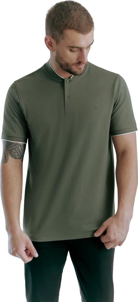 PLAYERA DE MODA CUELLO HENLEY