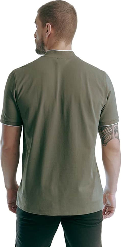 PLAYERA DE MODA CUELLO HENLEY