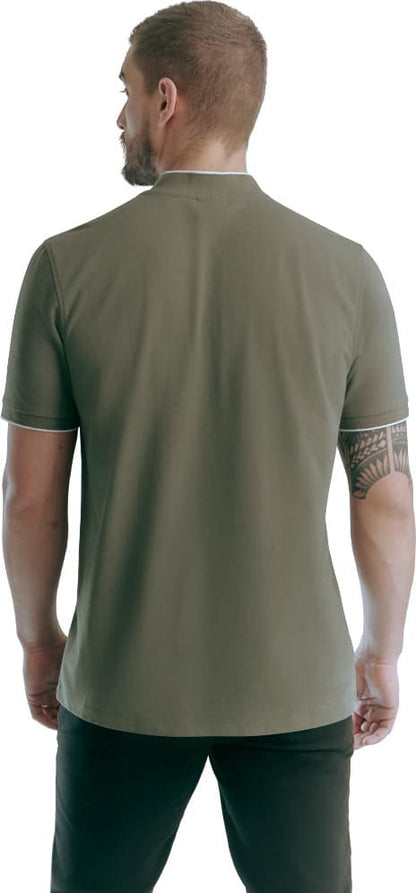 PLAYERA DE MODA CUELLO HENLEY