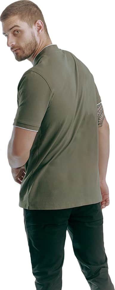 PLAYERA DE MODA CUELLO HENLEY