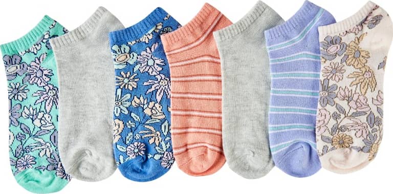 SET 7 PARES TINES DE DAMA CON FLORES