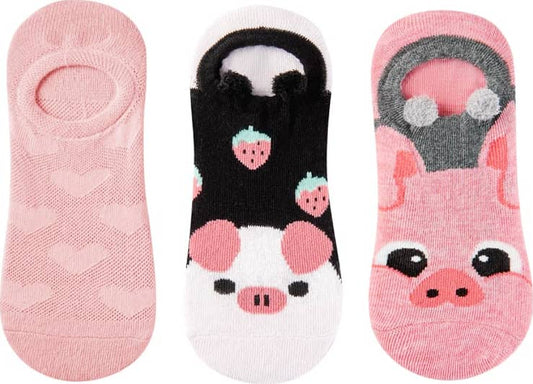 SET 3 PARES PROTECTOPIE DE DAMA CON OREJITAS