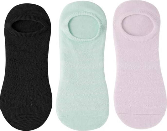 SET 3 PARES TIN INVISIBLE DE DAMA DE COLORES LISOS