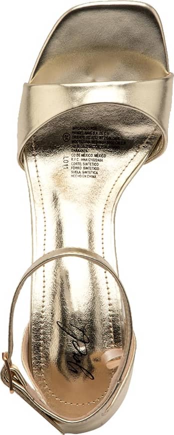 SANDALIA TACÓN DELGADO METÁLICO