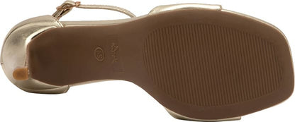 SANDALIA TACÓN DELGADO METÁLICO