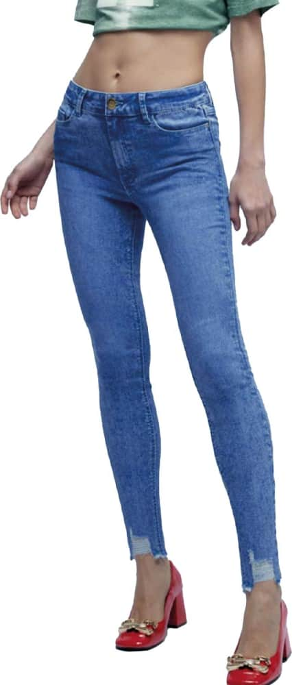 JEANS SÚPER SKINNY CINTURA REGULAR