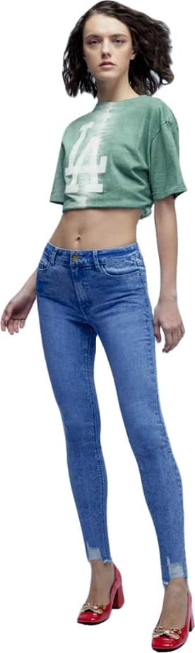 JEANS SÚPER SKINNY CINTURA REGULAR