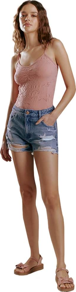 SHORT C/DESTROYER DENIM STRETCH