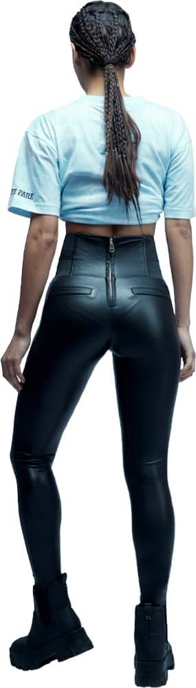 LEGGINGS CASUAL TACTO PIEL CINTURA REGULAR