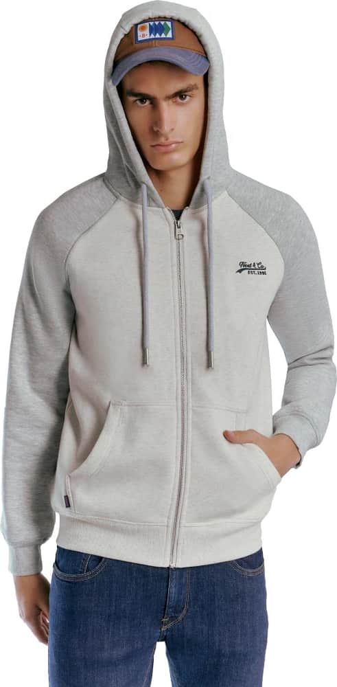 SUDADERA EN COMBINACION CON CAPUCHA