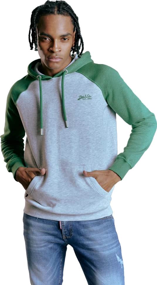 SUDADERA EN COMBINACION CON CAPUCHA