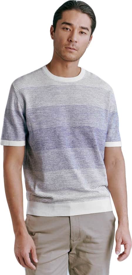 PLAYERA DE MODA A RAYAS CUELLO REDONDO