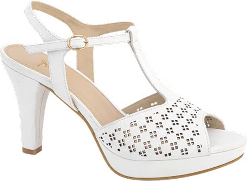 SANDALIA PERFORADA TACÓN DELGADO