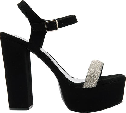 SANDALIA TACÓN PLATAFORMA BRILLOS