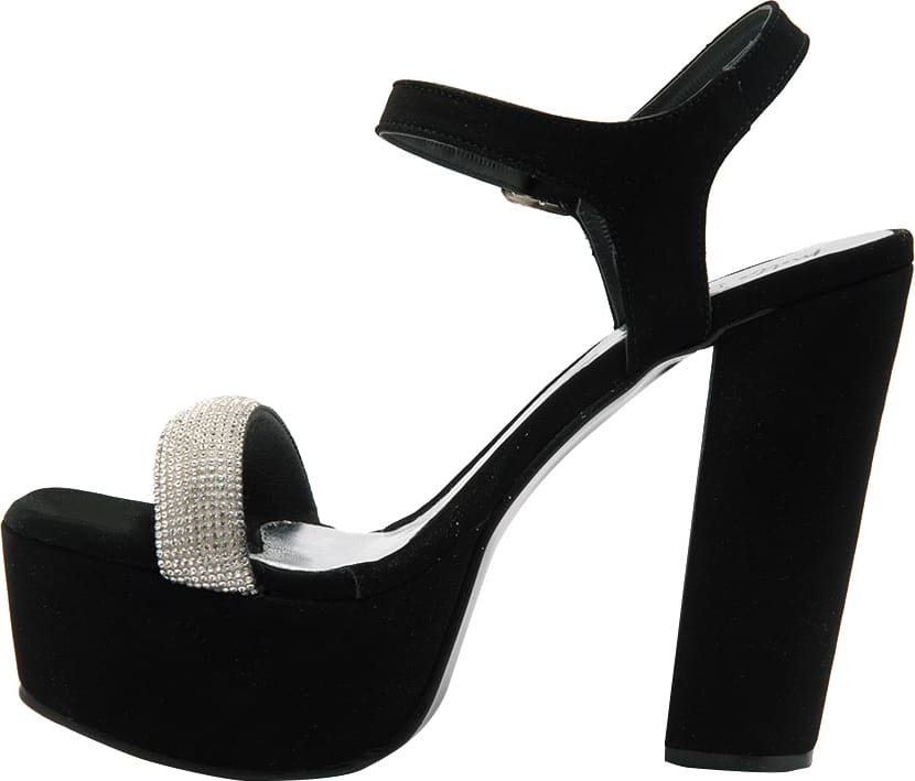 SANDALIA TACÓN PLATAFORMA BRILLOS