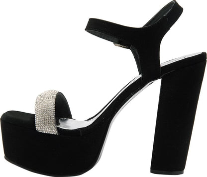 SANDALIA TACÓN PLATAFORMA BRILLOS