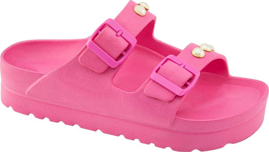 SANDALIA PLAYA MONOCOLOR PERLAS