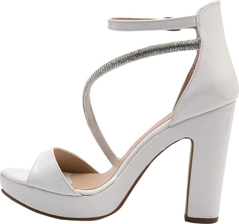 SANDALIA PLATAFORMA TACÓN TIRA PIEDRAS