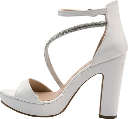 SANDALIA PLATAFORMA TACÓN TIRA PIEDRAS