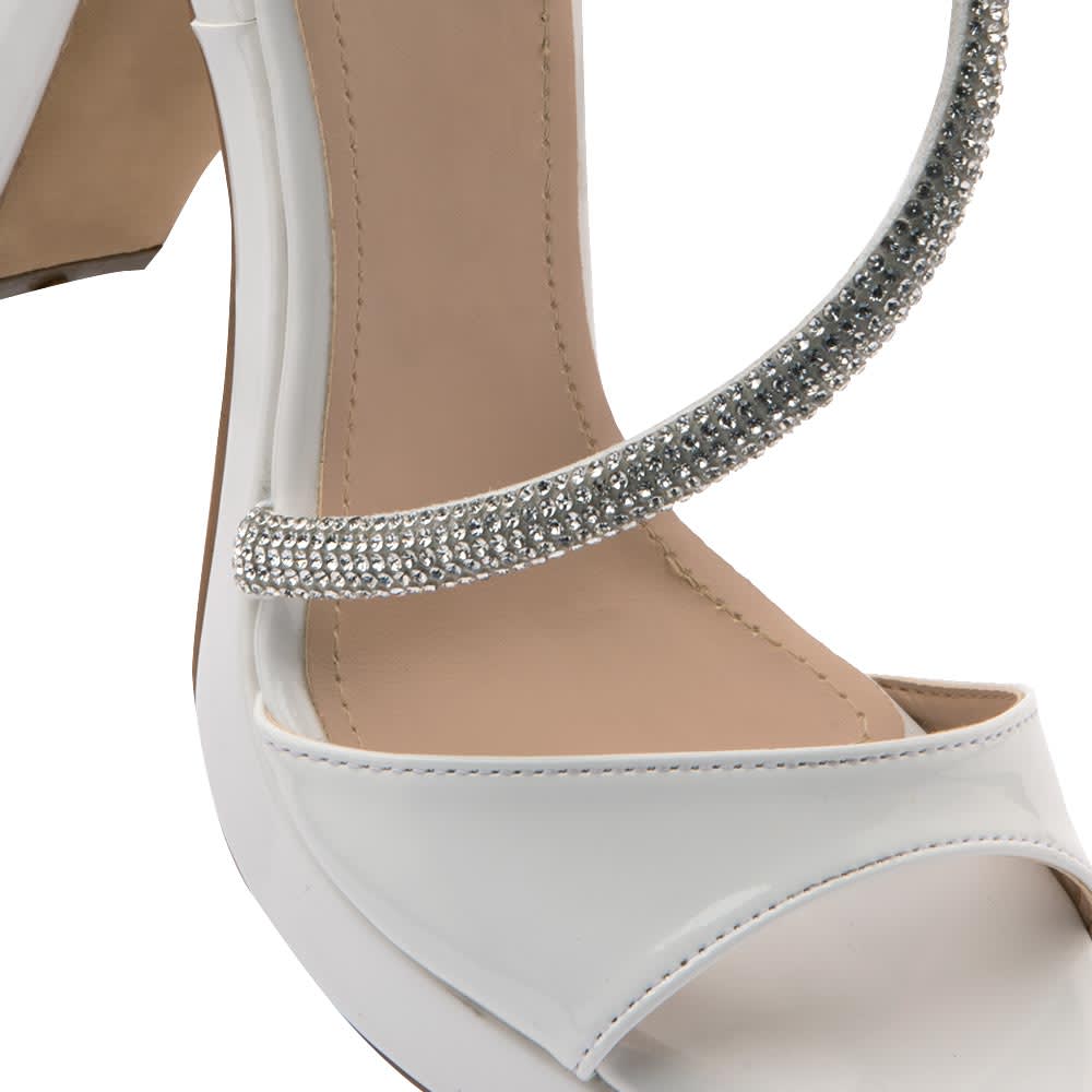 SANDALIA PLATAFORMA TACÓN TIRA PIEDRAS