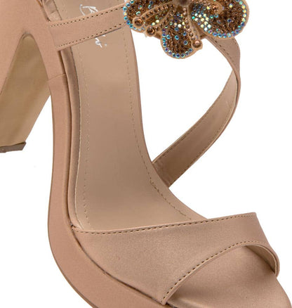 SANDALIA PLATAFORMA TACÓN FLORES