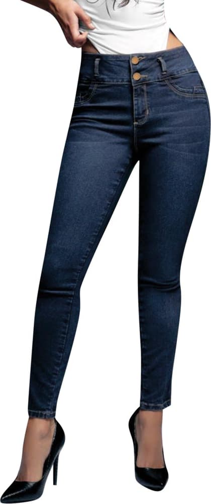 JEANS SUPER SKINNY CINTURA ALTA