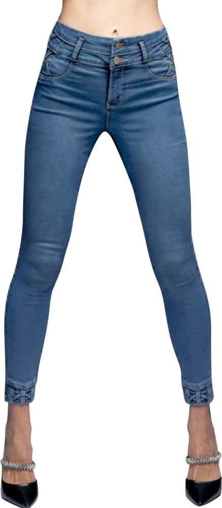 JEANS SUPER SKINNY CINTURA ALTA