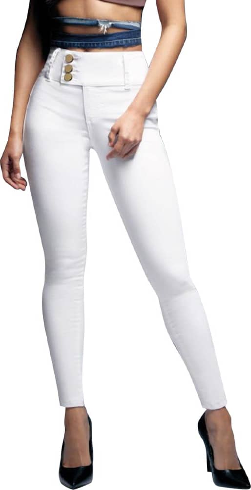 JEANS SÚPER SKINNY CINTURA ALTA