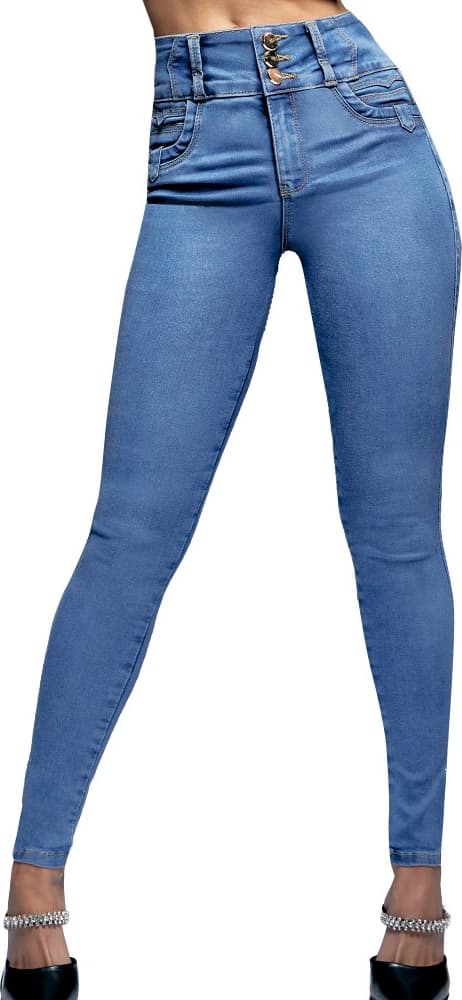 JEANS SÚPER SKINNY CINTURA ALTA