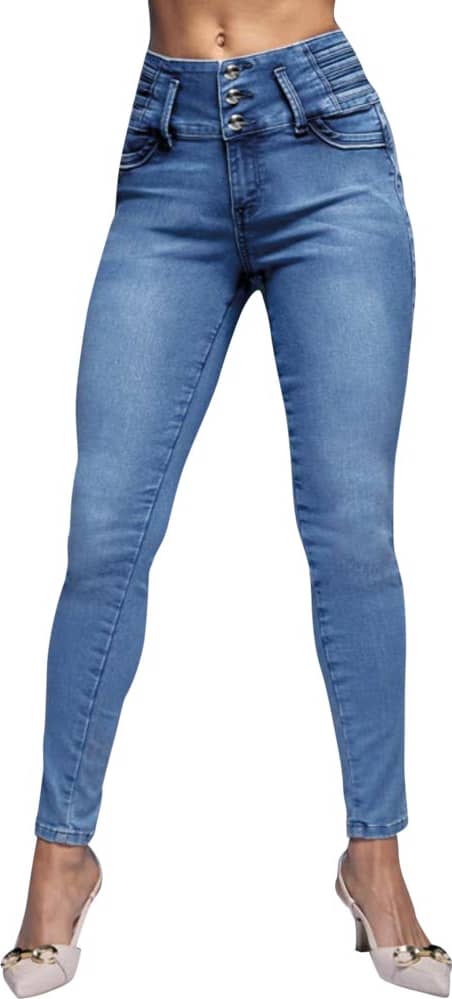 JEANS SÚPER SKINNY CINTURA ALTA