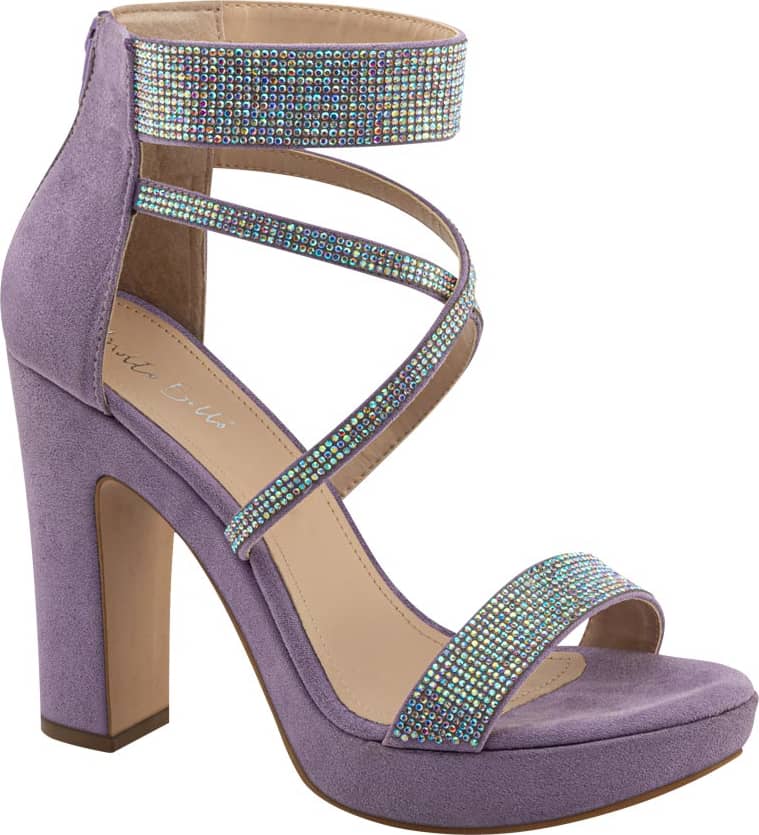 SANDALIA PLATAFORMA TACÓN TIRAS PIEDRAS