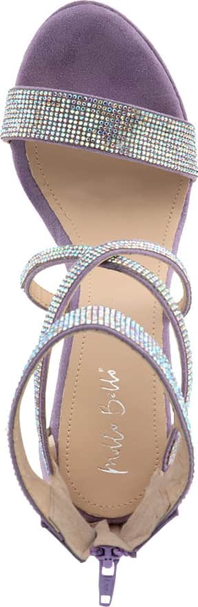 SANDALIA PLATAFORMA TACÓN TIRAS PIEDRAS