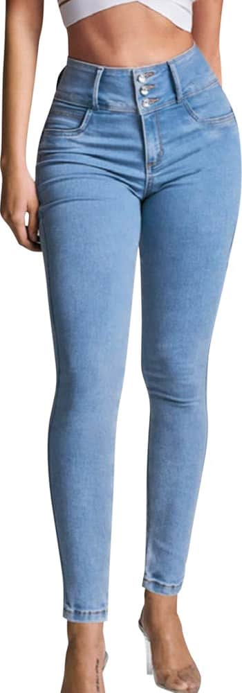 JEANS SUPER SKINNY CINTURA ALTA